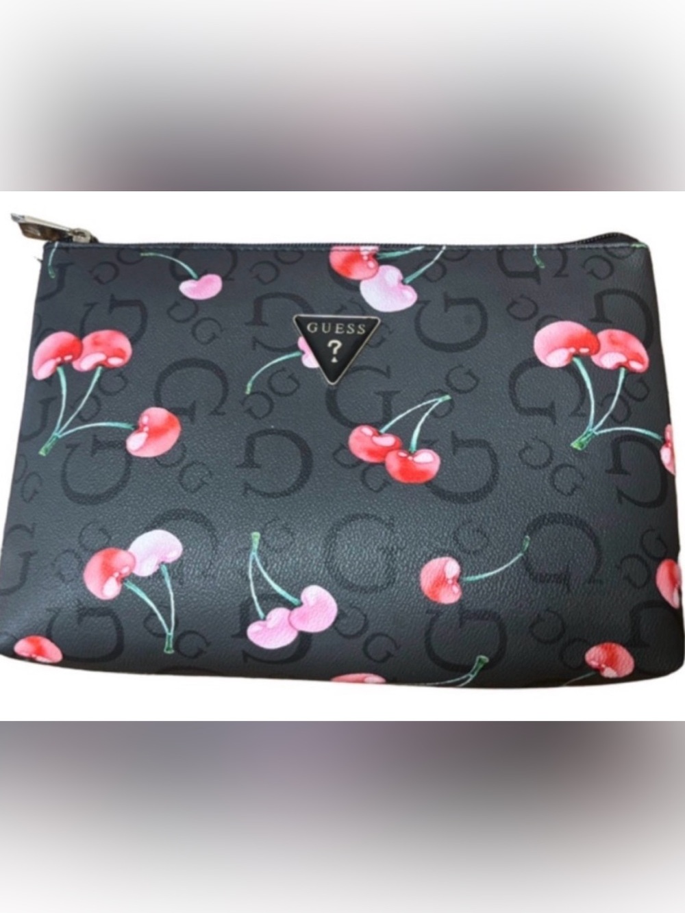 GUESS Cherry Print Cosmetic Bag - Picture 2 of 9